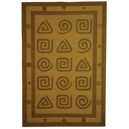 Safavieh 3 ft. - 9 in. x 5 ft. - 9 in. Small Rectangle- Transitional Chelsea Beige Hand Hooked Rug HK211A-4